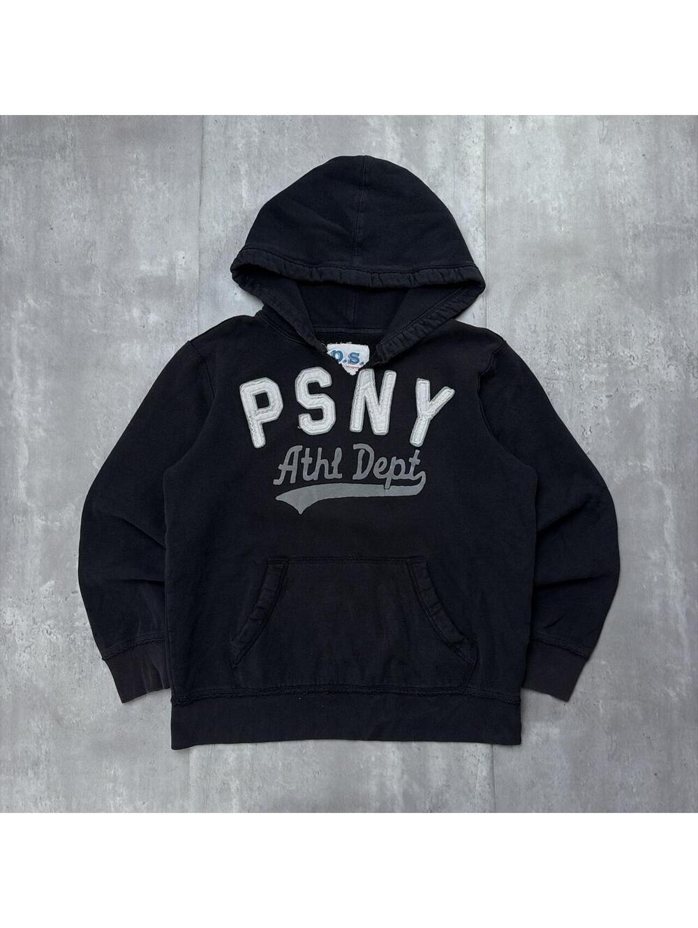 Y2K Black Aeropostale Grunge Skater Distressed Boxy Hoodie